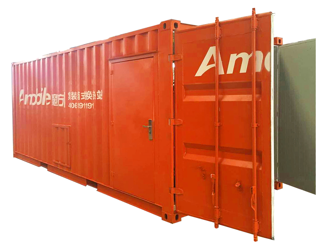 Trạm sưởi trao đổi container di động Amobile